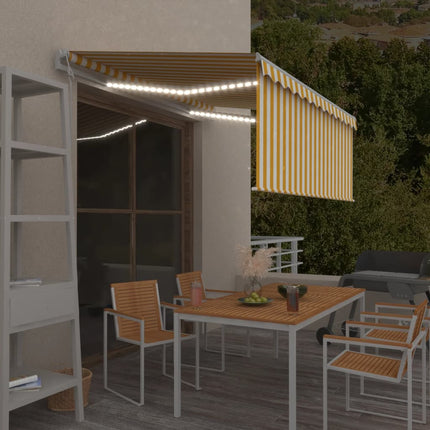 Luifel Automatisch Met Rolgordijn Led Windsensor 4,5X3 M