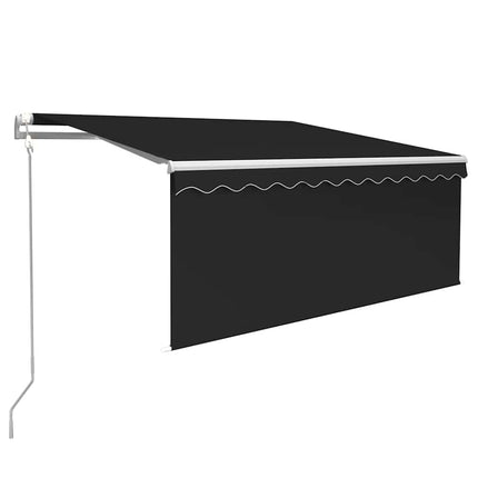 Luifel Met Rolgordijn, Led En Windsensor 3,5X2,5 M