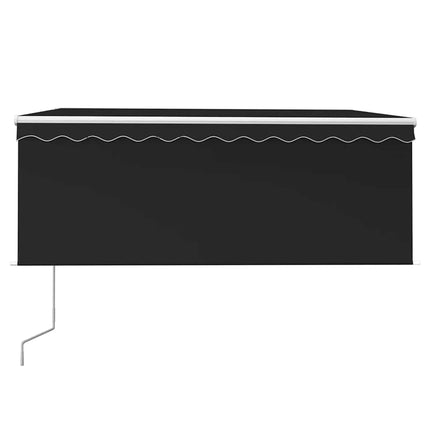 Luifel Met Rolgordijn, Led En Windsensor 3,5X2,5 M