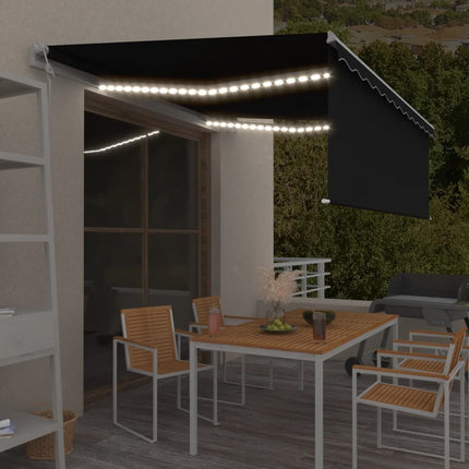 Luifel Automatisch Met Rolgordijn Led Windsensor 4,5X3 M