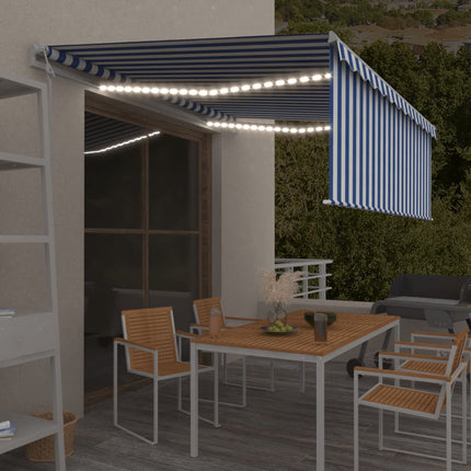 Luifel Automatisch Met Rolgordijn Led Windsensor 4,5X3 M