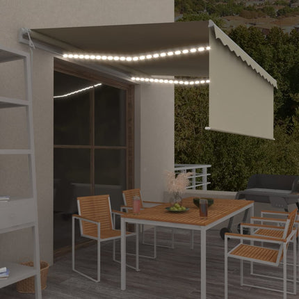 Luifel Automatisch Met Rolgordijn Led Windsensor 4,5X3 M