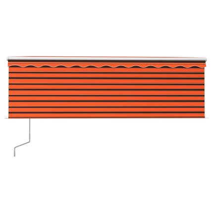 Luifel Met Rolgordijn, Led En Windsensor 4,5X3 M