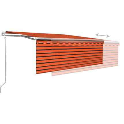 Luifel Met Rolgordijn, Led En Windsensor 4,5X3 M