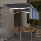 5 x 3 m / Blauw en wit