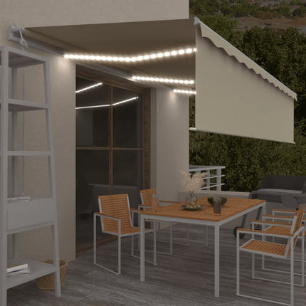 Luifel Automatisch Met Rolgordijn Led Windsensor 4,5X3 M