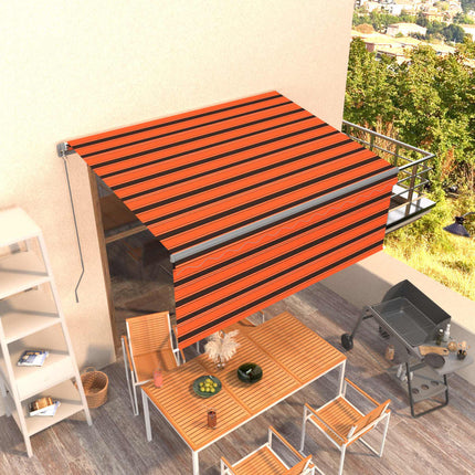 Luifel Handmatig Uittrekbaar Met Rolgordijn 4,5X3 M Kleur