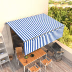 4 x 3 m / Blauw en wit