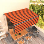 4 x 3 m / Oranje en bruin