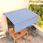 4 x 3 m / Blauw en wit