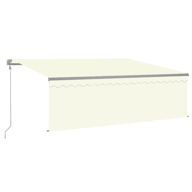 Luifel Met Rolgordijn, Led En Windsensor 4,5X3 M Kleurig