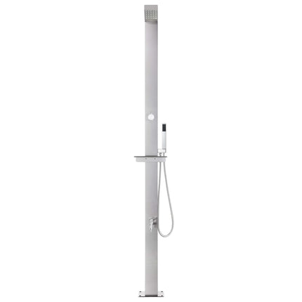 Buitendouche Met Grijze Basis 225 Cm Roestvrij Staal