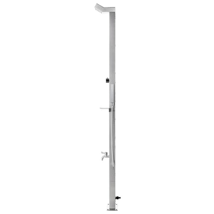 Buitendouche Met Grijze Basis 225 Cm Roestvrij Staal