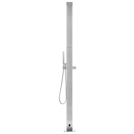 Buitendouche Met Grijze Basis 225 Cm Roestvrij Staal