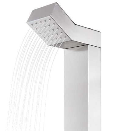 Buitendouche Met Grijze Basis 225 Cm Roestvrij Staal
