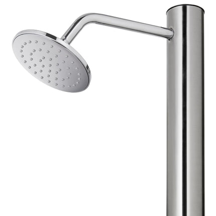Buitendouche Met Grijze Basis 220 Cm Roestvrij Staal