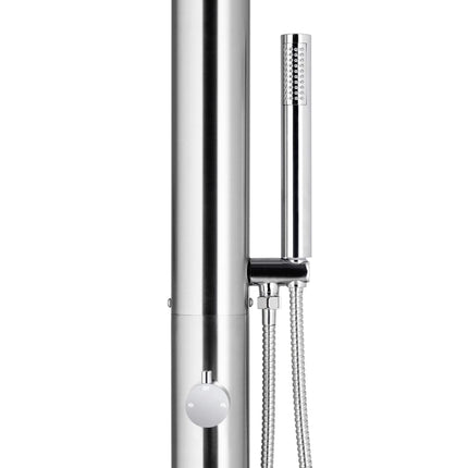 Buitendouche Met Grijze Basis 230 Cm Roestvrij Staal