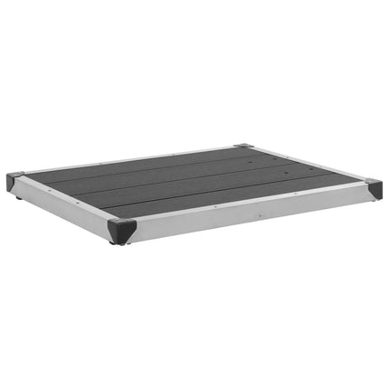 Buitendouche Met Grijze Basis 225 Cm Roestvrij Staal