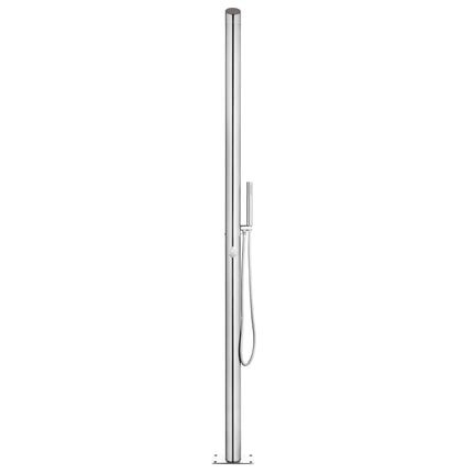 Buitendouche Met Grijze Basis 225 Cm Roestvrij Staal