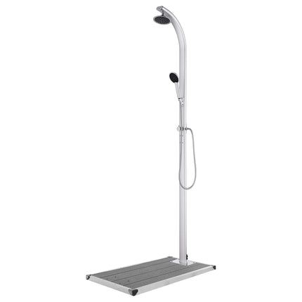 Buitendouche Met Grijze Basis 220 Cm Aluminium