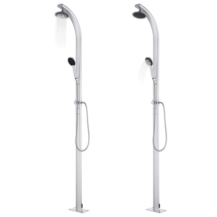 Buitendouche Met Grijze Basis 220 Cm Aluminium