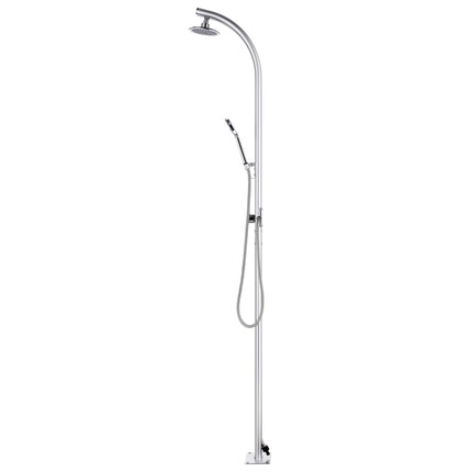 Buitendouche Met Grijze Basis 220 Cm Aluminium