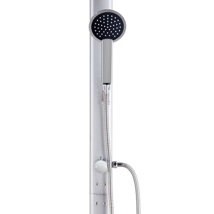 Buitendouche Met Grijze Basis 220 Cm Aluminium