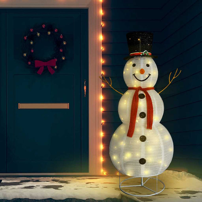 Decoratieve Sneeuwpop Led Luxe Stof