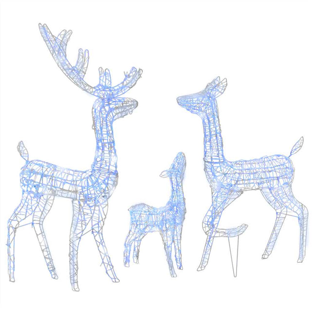 Kerstversiering Rendierfamilie 300 Led's Acryl