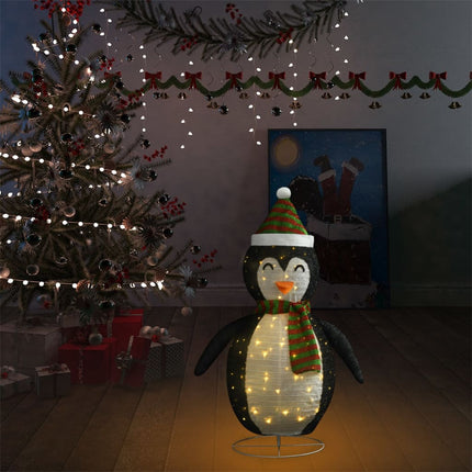 Kerstpinguïn Decoratief Led Luxe Stof