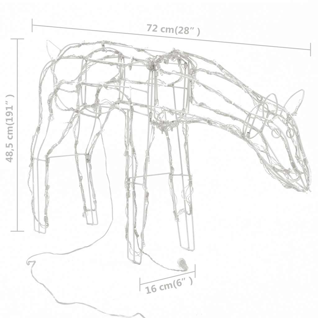3-delige Kerstverlichting rendieren 229 LED's