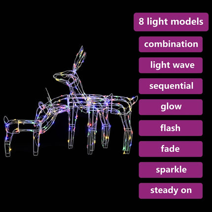 3-Delige Kerstverlichting Rendieren 229 Led's