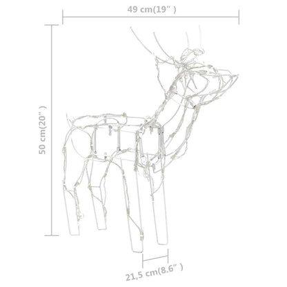 3-delige Kerstverlichting rendieren 229 LED's