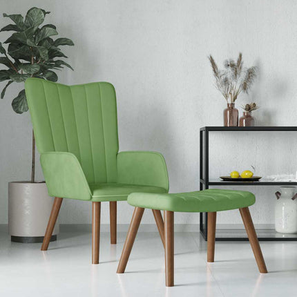 Relaxstoel Met Voetenbank Fluweel
