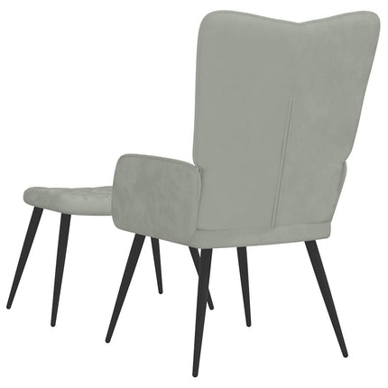 Relaxstoel Met Voetenbank Fluweel