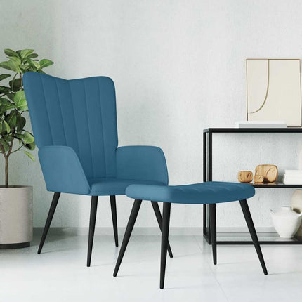 Relaxstoel Met Voetenbank Fluweel