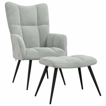 Relaxstoel Met Voetenbank Fluweel