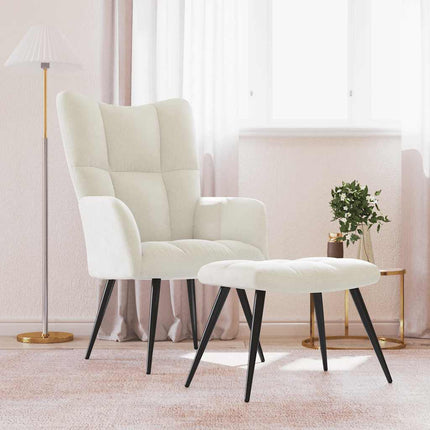 Relaxstoel Met Voetenbank Fluweel