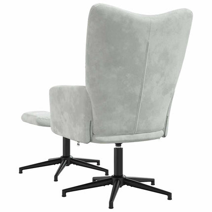 Relaxstoel Met Voetenbank Fluweel