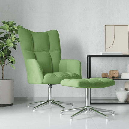 Relaxstoel Met Voetenbank Fluweel