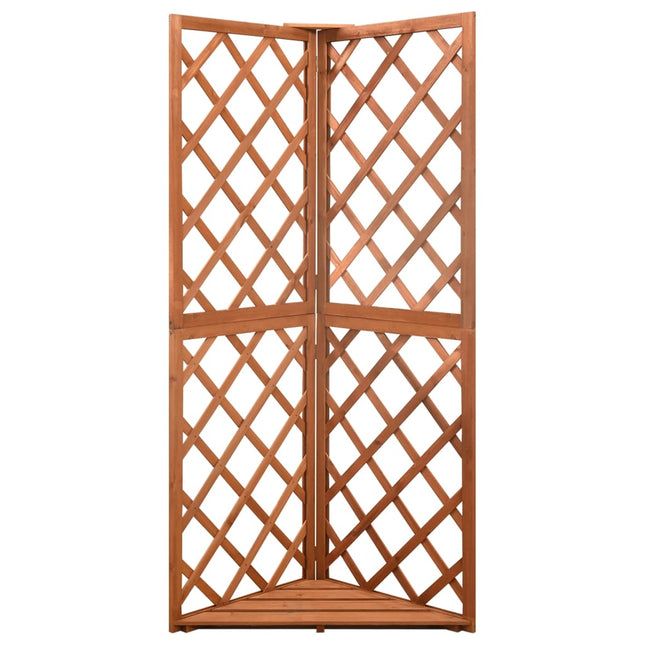 Latwerk Hoekmodel 50X50X145 Cm Massief Vurenhout