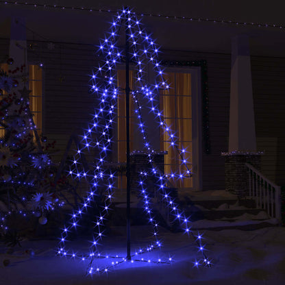 Kegelkerstboom 200 LED's binnen en buiten 98x150 cm