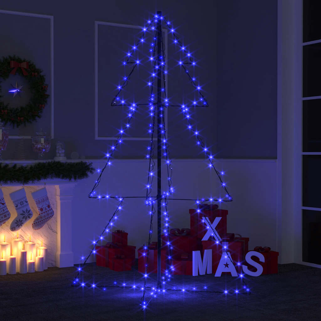 Kegelkerstboom 200 LED's binnen en buiten 98x150 cm