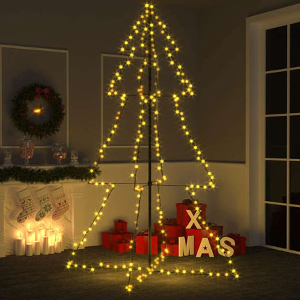 Kegelkerstboom 240 Led's Binnen En Buiten 118X150 Cm
