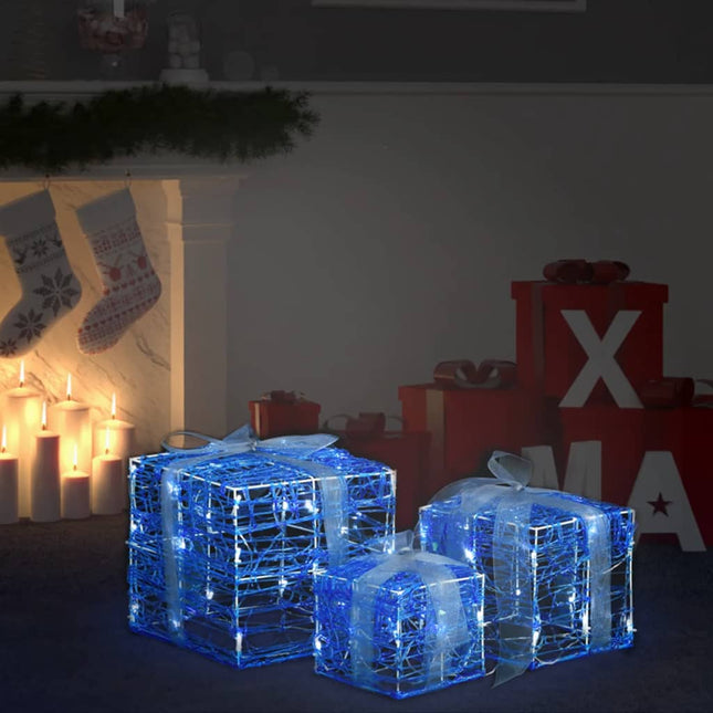 Kerstverlichting Geschenkdozen 3 St Decoratief Acryl Kleurrijk