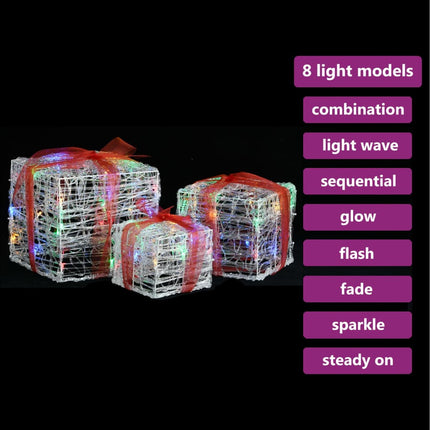 Kerstverlichting Geschenkdozen Decoratief Acryl Kleurrijk