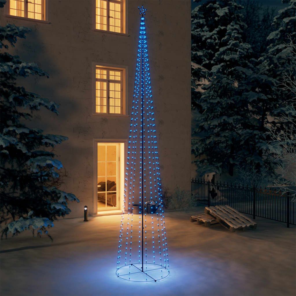 Kegelkerstboom 752 blauwe LED's 160x500 cm