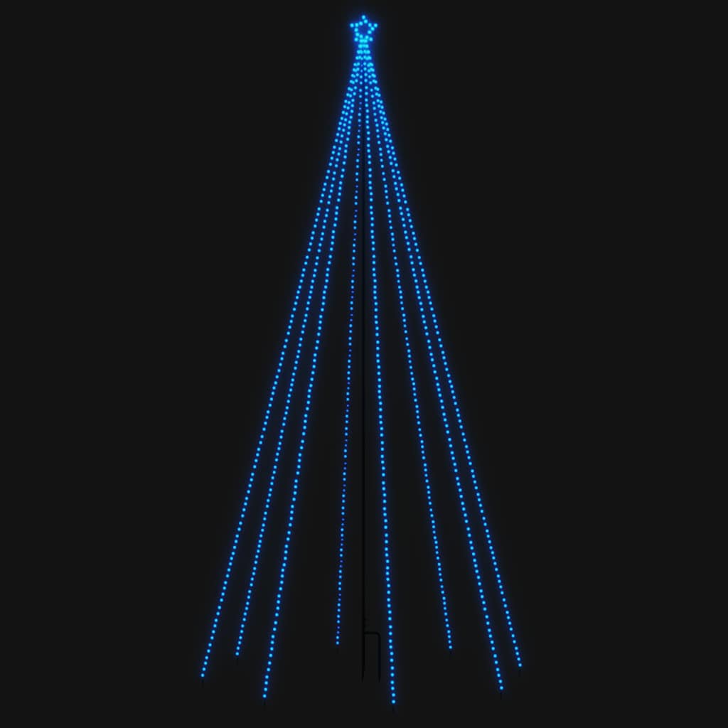 LED-kerstboom binnen buiten 576 LEDs 3,6 m blauw