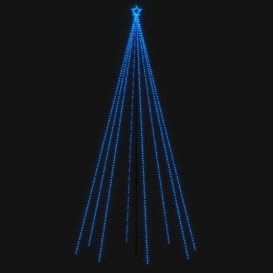 LED-kerstboom binnen buiten 576 LEDs 3,6 m blauw