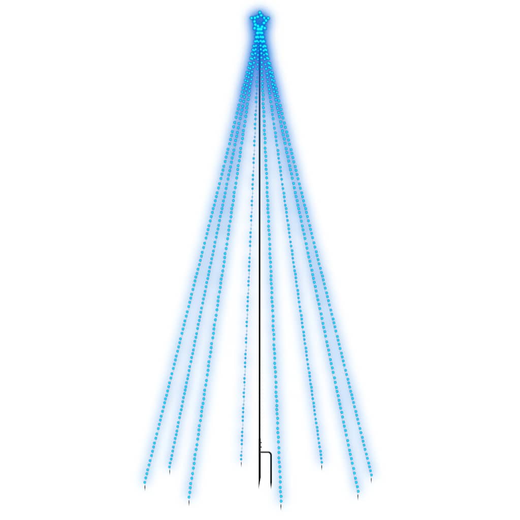 LED-kerstboom binnen buiten 576 LEDs 3,6 m blauw
